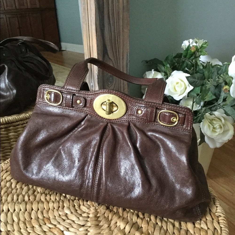 Beautiful chocolate brown Coach authentic bag